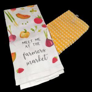 Meet me at the Farmers Market Kitchen Towel Set - 5/$20